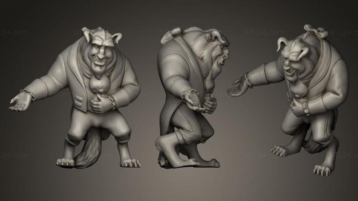 Figurines heroes, monsters and demons (The Beast, STKM_0086) 3D models for cnc